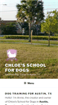 Mobile Screenshot of chloesschoolfordogs.com